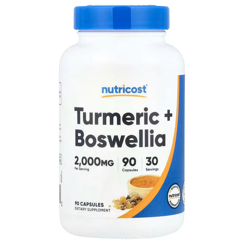 Nutricost Cúrcuma + Boswellia Serrata 2000mg - 90 Cápsulas