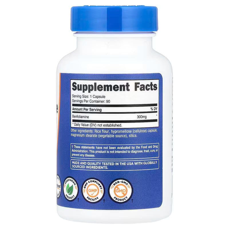 Nutricost Benfotiamina 300mg