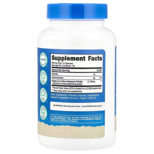 Nutricost Melena de León 700mg - 90 Cápsulas