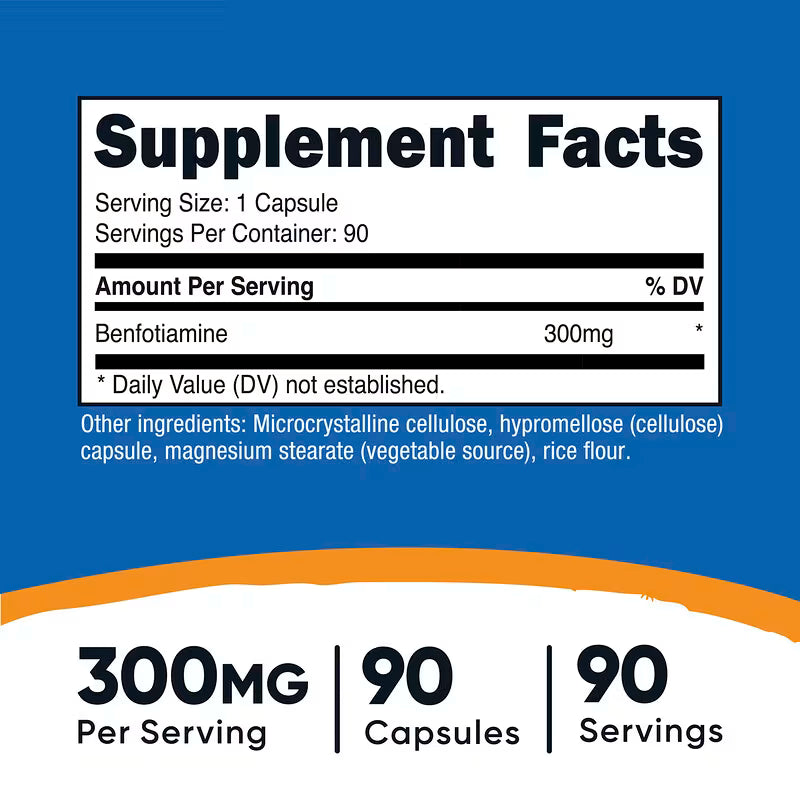 Nutricost Benfotiamina 300mg