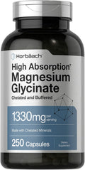 Horbaach Magnesio Glicinato 1330mg - 250 Cápsulas