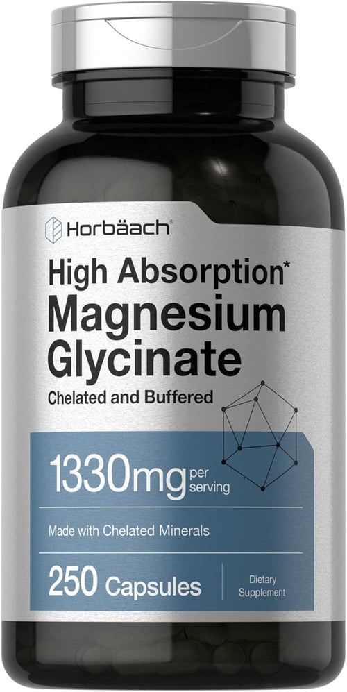 Horbaach Magnesio Glicinato 1330mg - 250 Cápsulas
