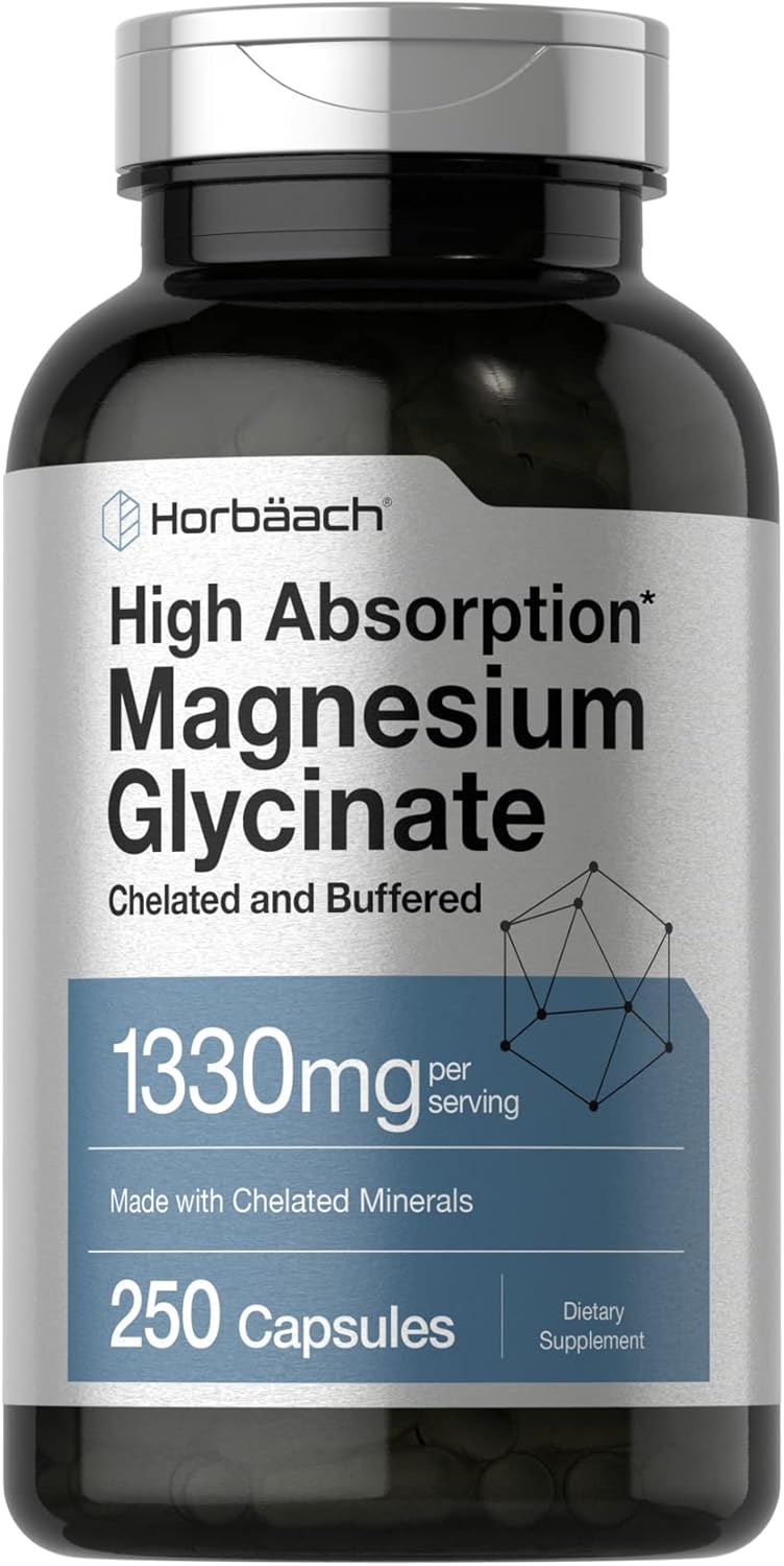 Horbaach Magnesio Glicinato 1330mg - 250 Cápsulas