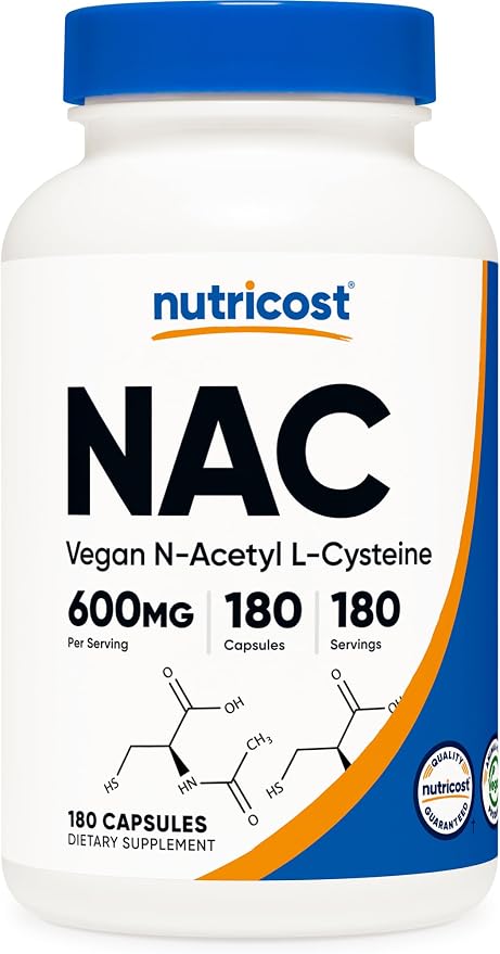 Nutricost NAC 600mg - 180 Cápsulas