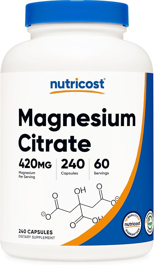 Nutricost Magnesio Citrato 420mg - 240 Cápsulas