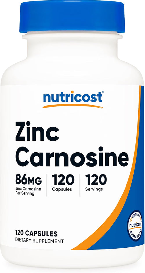 Nutricost Zinc Carnosina 86mg - 120 Cápsulas