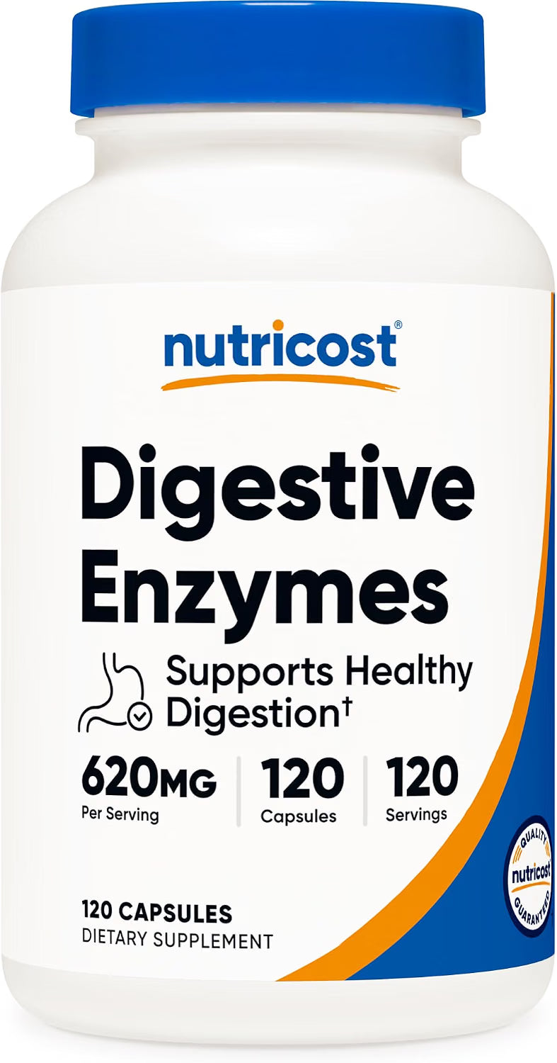 Nutricost Enzimas Digestivas - 120 Cápsulas