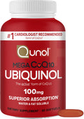 Qunol Mega CoQ10 Ubiquinol Marca #1 Recomendada por Cardiólogos