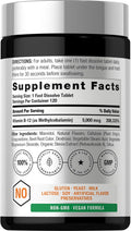 Horbaach Vitamina B12 Metilcobalamina 5000mcg Sublingual - 120 Tabletas (4 meses)