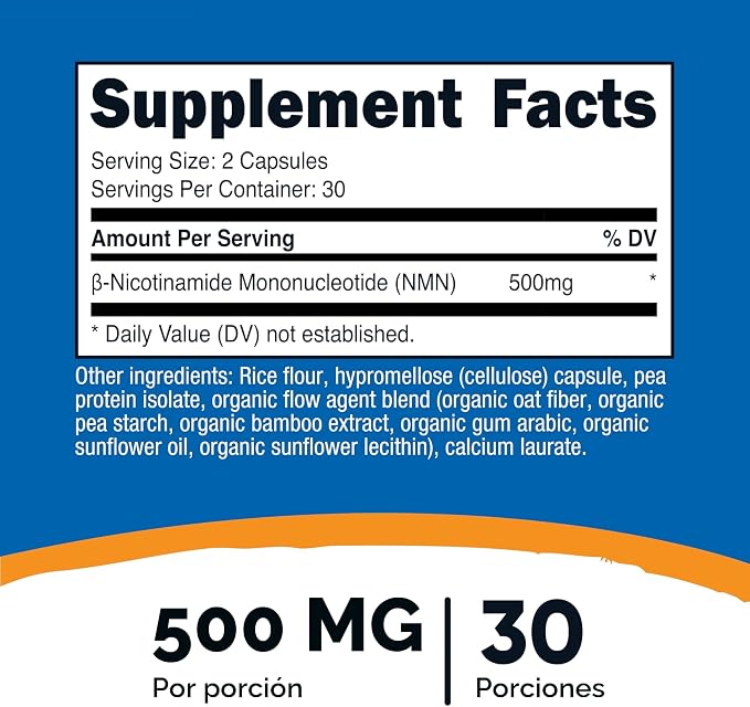 Nutricost NMN - 60 Cápsulas