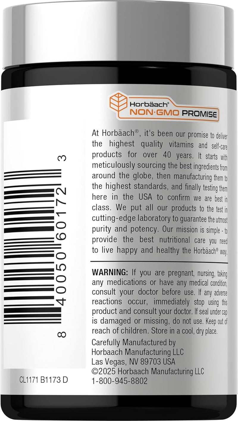 Horbaach Vitamina B12 Metilcobalamina 5000mcg Sublingual - 120 Tabletas (4 meses)
