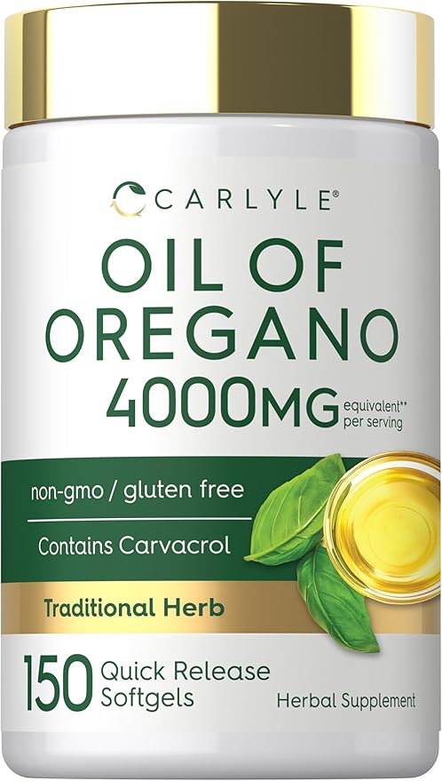 Carlyle Aceite de Orégano 4000mg (40mg Carvacrol) - 150 Cápsulas