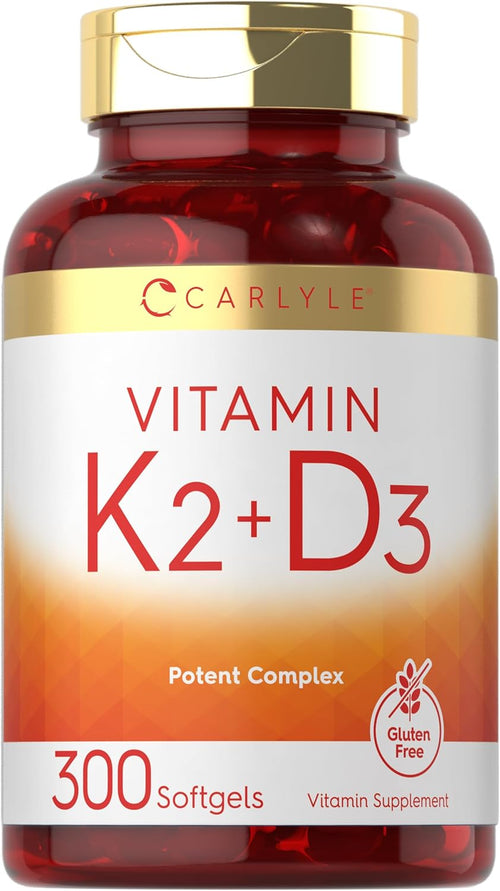 Carlyle Vitamina K2 + D3 - 300 Cápsulas