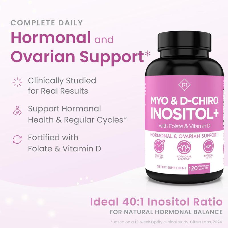 Optify Myo & D-Chiro Inositol - 120 Cápsulas