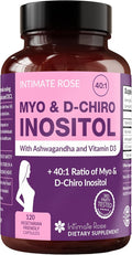 Intimate Rose Myo & D-Chiro Inositol + Vitamina D y Ashwagandha - 120 Cápsulas