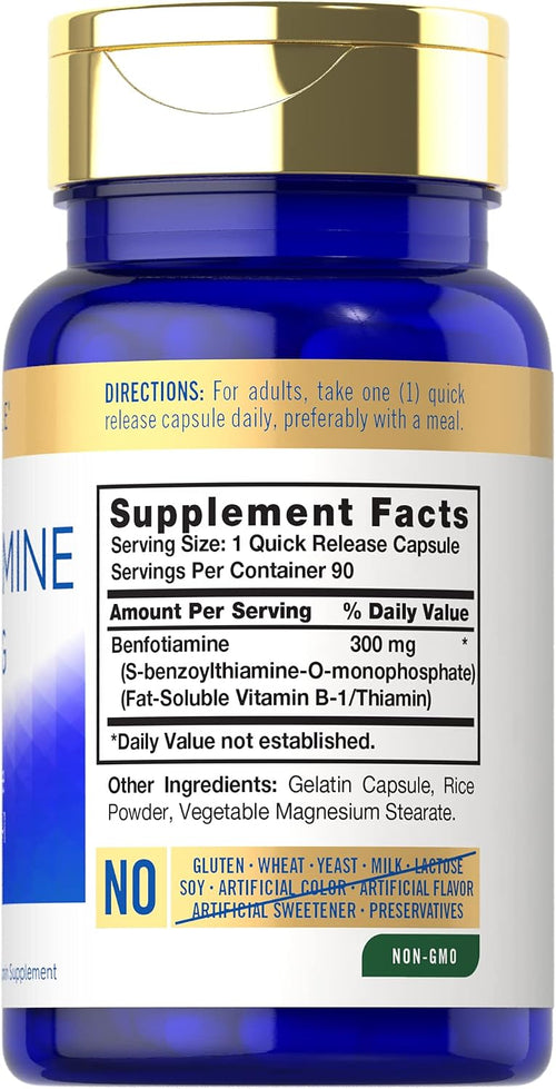 Carlyle Benfotiamina 300mg - 90 Cápsulas
