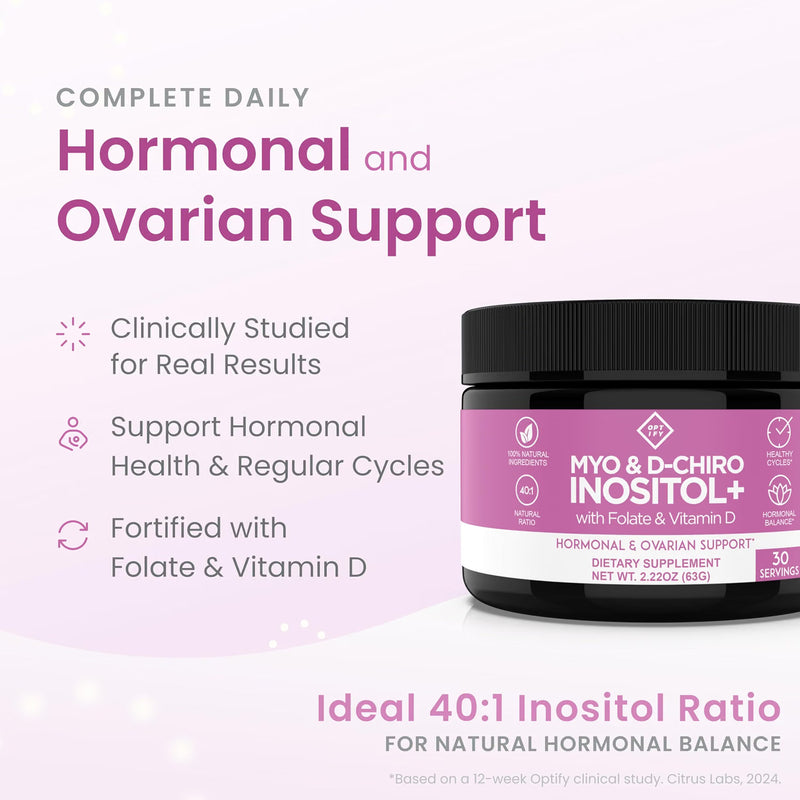 Optify Myo & D-Chiro Inositol en Polvo - 63g