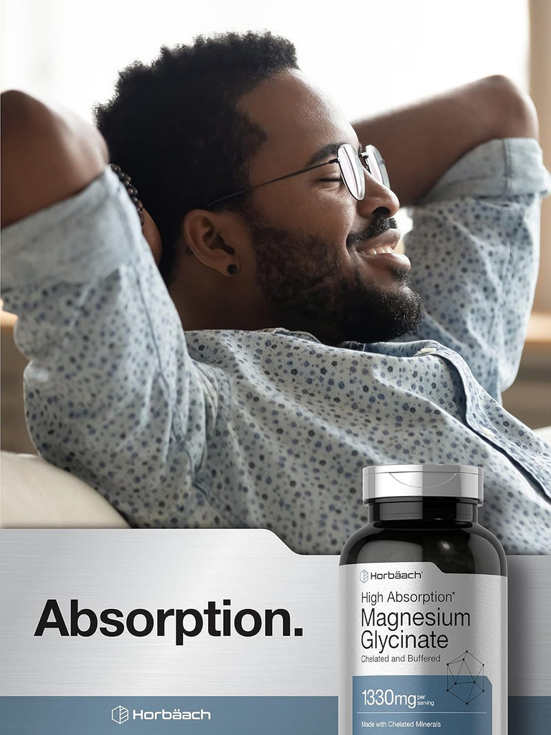 Horbaach Magnesio Glicinato 1330mg - 250 Cápsulas