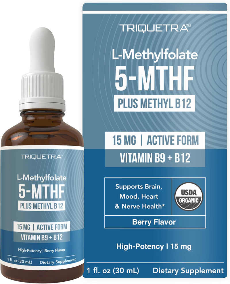 Triquetra L-Metilfolato 5-MTHF 15mg + Metil B12