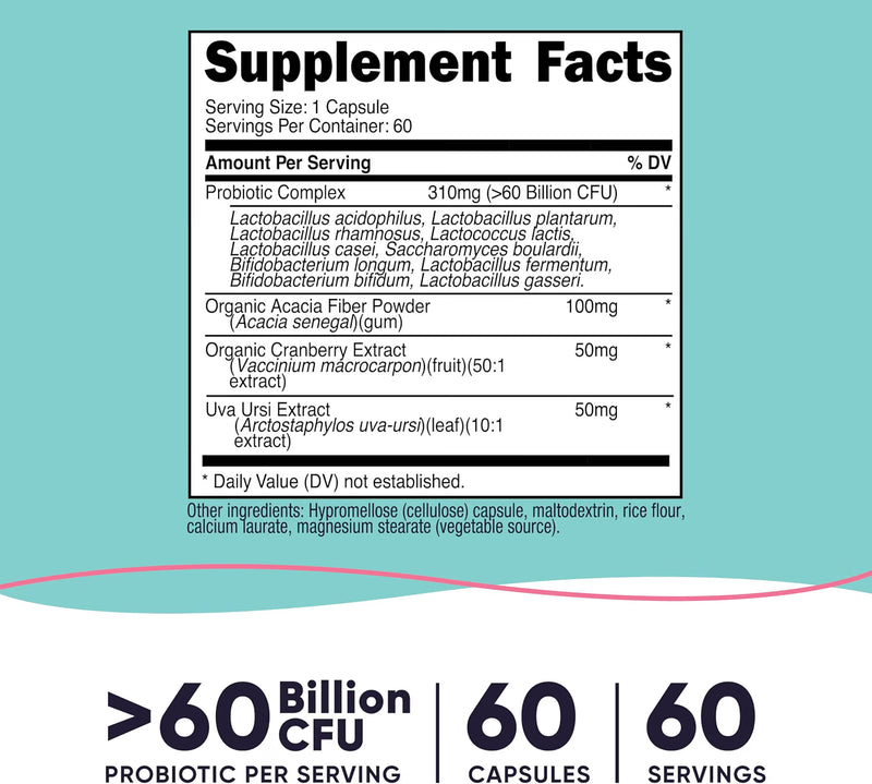 Nutricost Probiótico para Mujeres 60 Billones - 60 Cápsulas