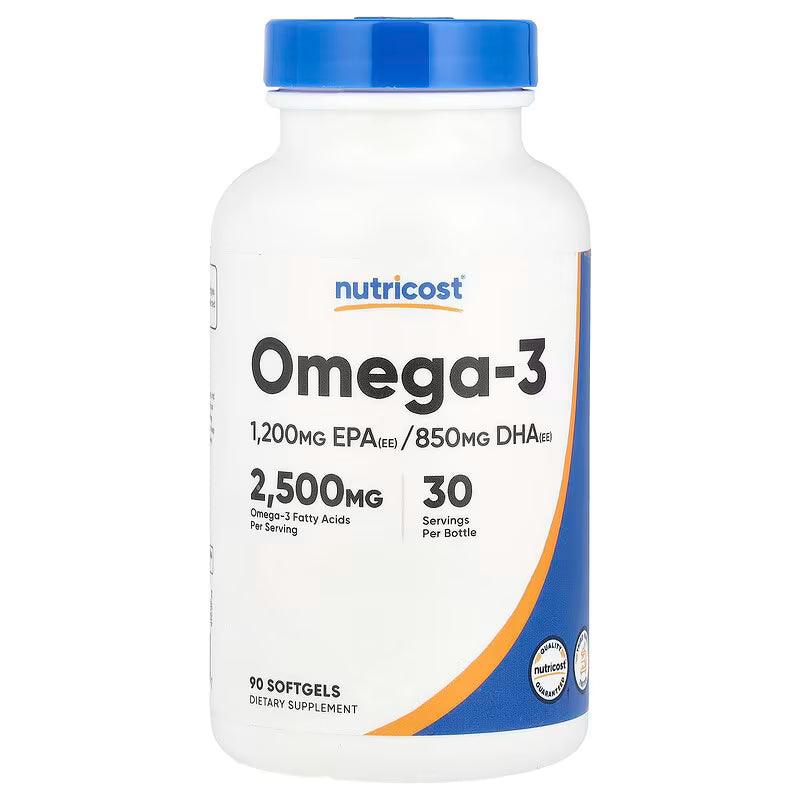 Nutricost Omega 3 Fish Oil - 2500 mg 1200 mg de EPA, 850 mg de DHA