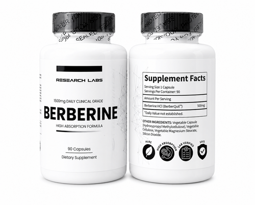 Research Labs Berberina Grado Clínico 1500mg - 90 Cápsulas