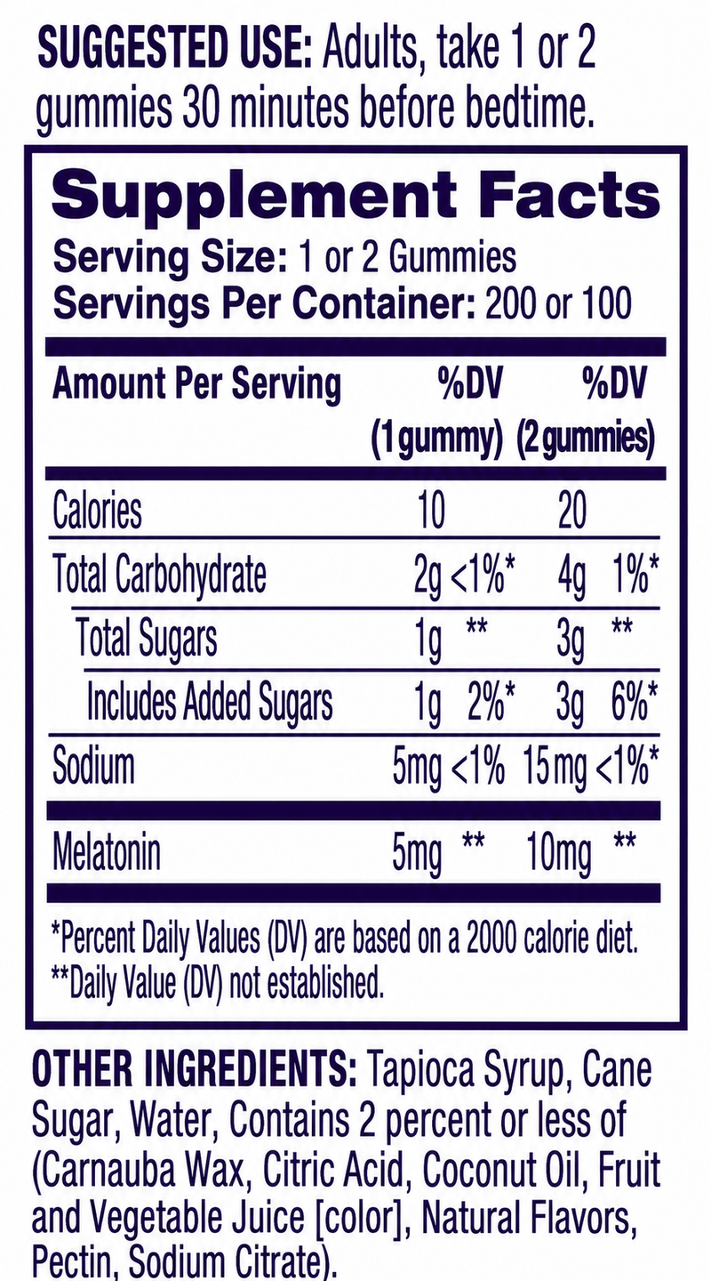 Natrol Melatonina 10mg - 200 Gomitas