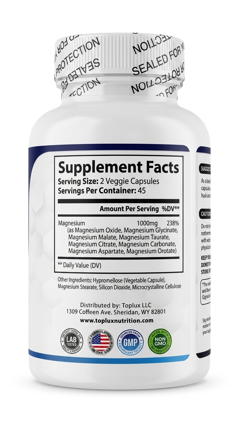 Toplux Magnesium Complex Original - 90 Cápsulas