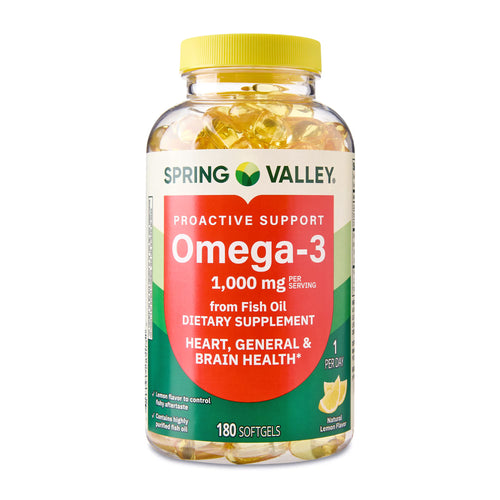 Spring Valley Omega-3 1000mg - 180 Softgels