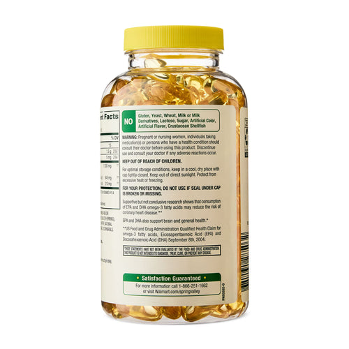 Spring Valley Omega-3 1000mg - 180 Softgels