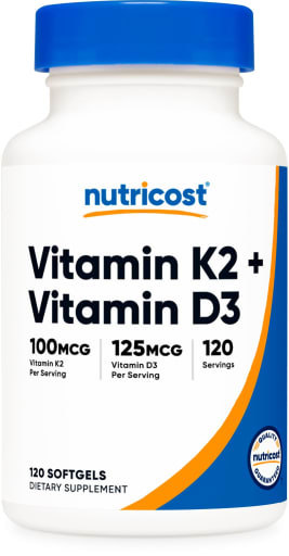 Nutricost Vitamina K2 + D3 120 softgels