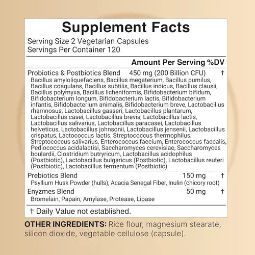 NaturBell Probióticos 200 Billones - 40 Cepas