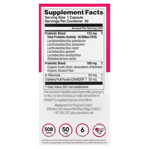 Physician's Choice Probiótico para Mujeres