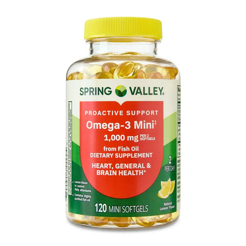 Spring Valley Omega-3 Mini 1000mg - 120 Softgels