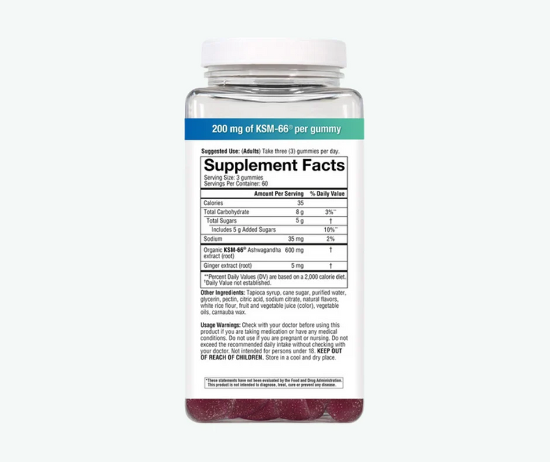 Youtheory Ashwagandha KSM-66 200mg - 180 Gomitas