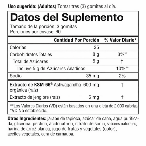 Youtheory Ashwagandha KSM-66 200mg - 180 Gomitas
