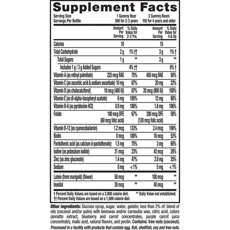 Lil Critters Multivitamínico para Niños - 300 Gomitas