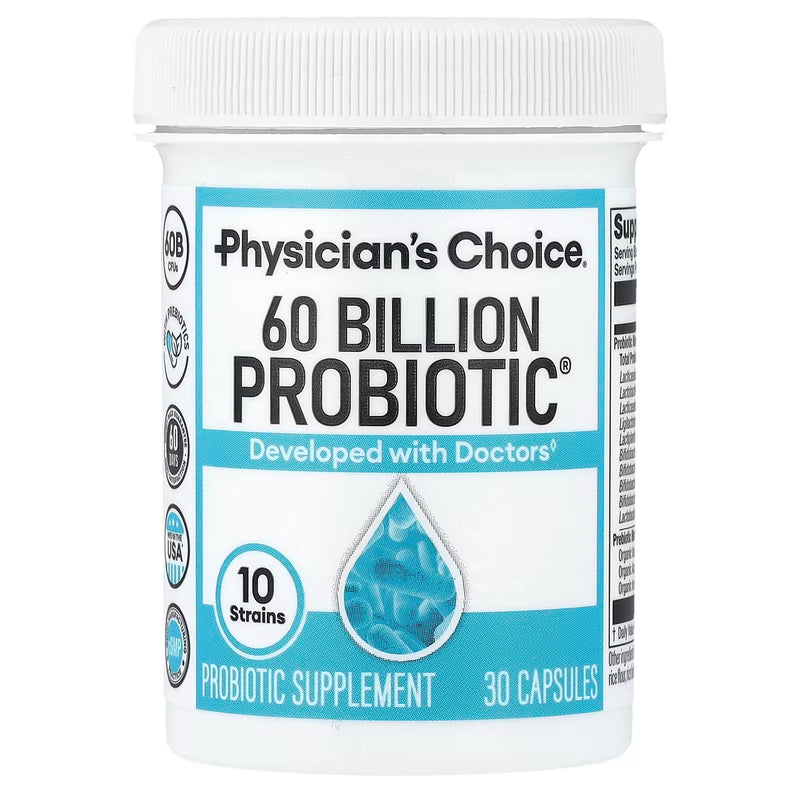 Physician's Choice Probiótico 60 Billones 10 Cepas - 30 Cápsulas