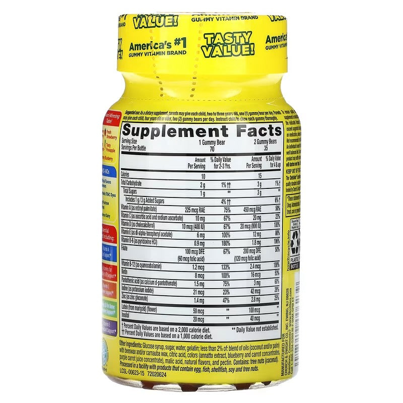 Lil Critters Multivitamínico para Niños - 70 Gomitas